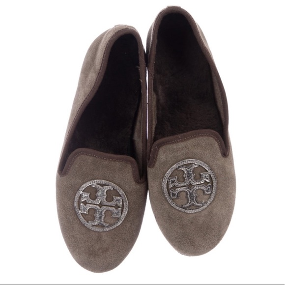 Tory Burch Shoes - EUC Tory Burch Suede Round Toe Loafers Size 6